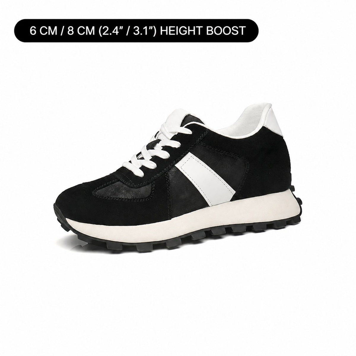 Heston black — 6 CM / 8 CM (2.4″ / 3.1″) HEIGHT BOOST