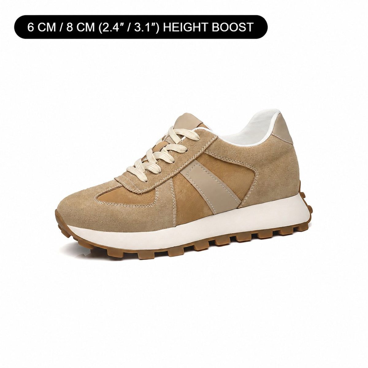 Heston khaki — 6 CM / 8 CM (2.4″ / 3.1″) HEIGHT BOOST