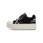 VERTARO A20 Black platform sneakers, side view