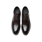 VERTĀRO A22 Brown brogue shoes top view