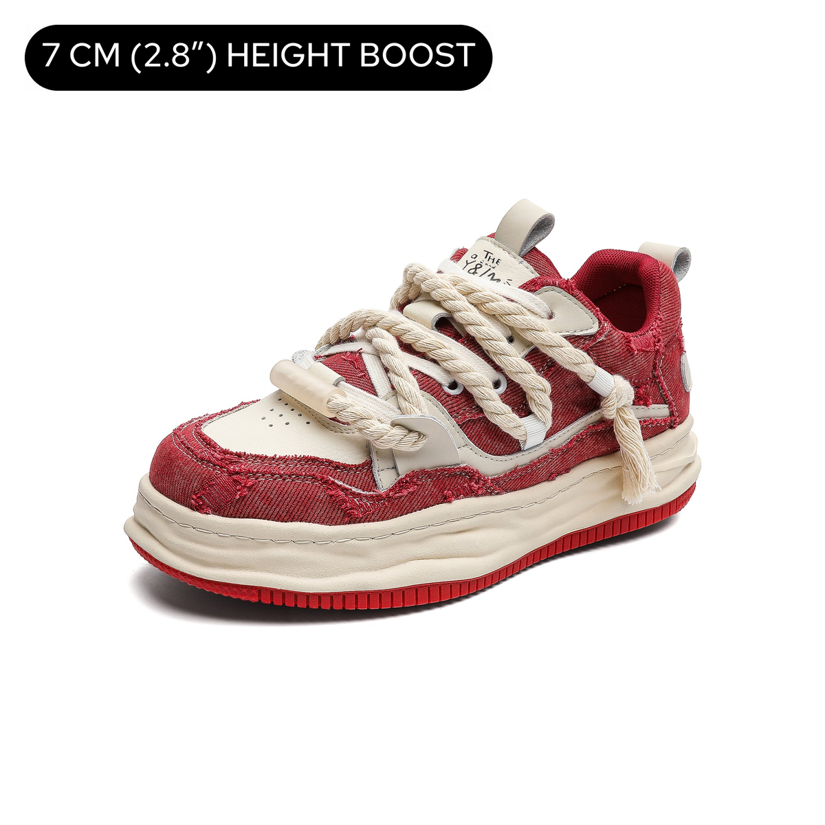 VERTARO A19 Red sneakers, three-quarter view