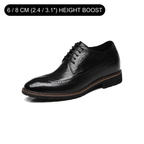 VERTĀRO A22 Black brogue shoe side view